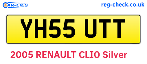 YH55UTT are the vehicle registration plates.