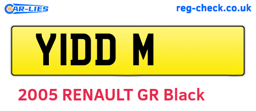 Y1DDM are the vehicle registration plates.