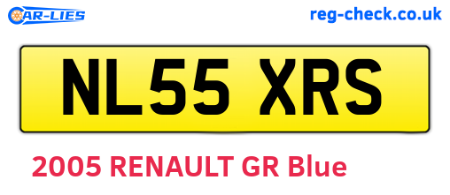 NL55XRS are the vehicle registration plates.