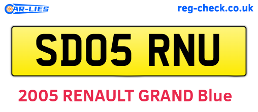 SD05RNU are the vehicle registration plates.