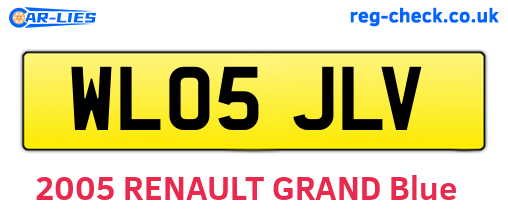 WL05JLV are the vehicle registration plates.