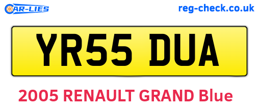 YR55DUA are the vehicle registration plates.