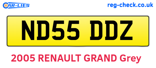 ND55DDZ are the vehicle registration plates.