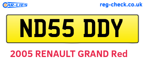ND55DDY are the vehicle registration plates.