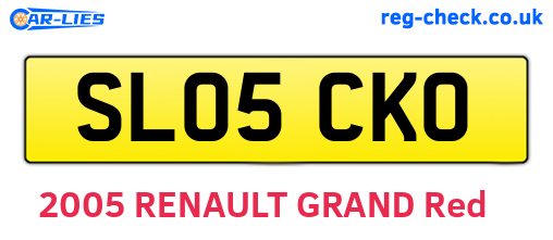 SL05CKO are the vehicle registration plates.
