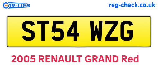 ST54WZG are the vehicle registration plates.