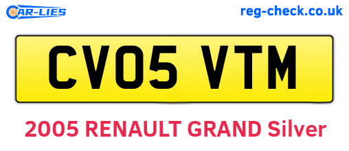 CV05VTM are the vehicle registration plates.