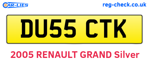 DU55CTK are the vehicle registration plates.