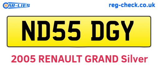 ND55DGY are the vehicle registration plates.