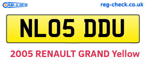 NL05DDU are the vehicle registration plates.