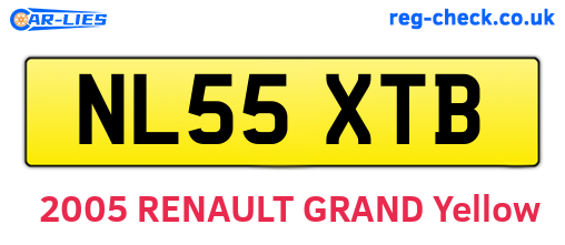 NL55XTB are the vehicle registration plates.