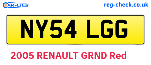 NY54LGG are the vehicle registration plates.