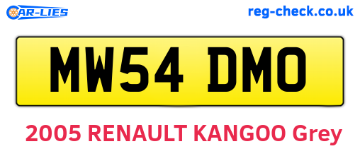 MW54DMO are the vehicle registration plates.