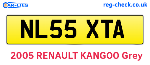 NL55XTA are the vehicle registration plates.