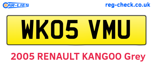 WK05VMU are the vehicle registration plates.