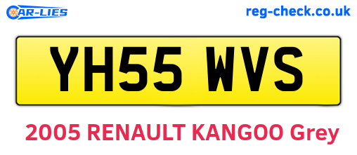YH55WVS are the vehicle registration plates.