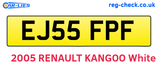 EJ55FPF are the vehicle registration plates.