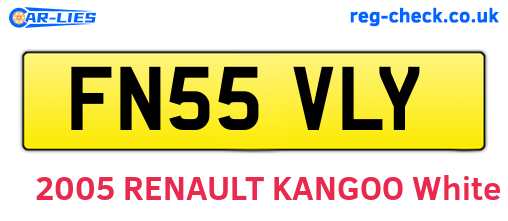 FN55VLY are the vehicle registration plates.