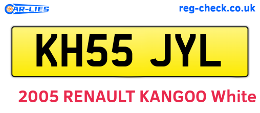 KH55JYL are the vehicle registration plates.