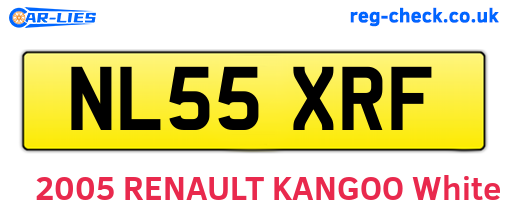 NL55XRF are the vehicle registration plates.
