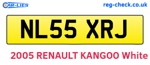 NL55XRJ are the vehicle registration plates.