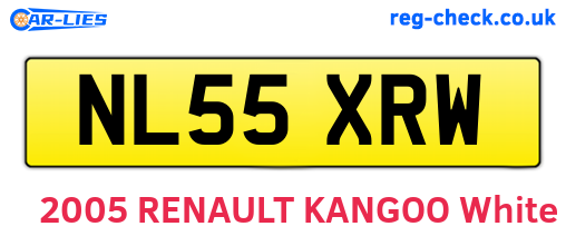 NL55XRW are the vehicle registration plates.