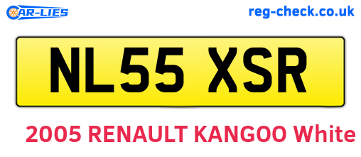 NL55XSR are the vehicle registration plates.