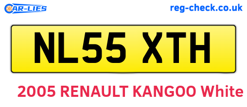 NL55XTH are the vehicle registration plates.