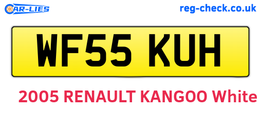 WF55KUH are the vehicle registration plates.