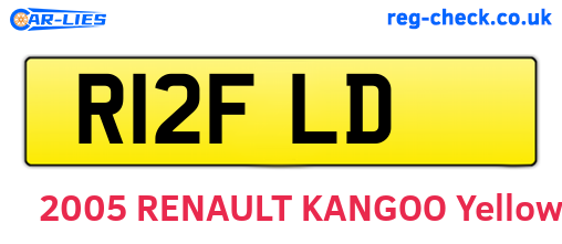 R12FLD are the vehicle registration plates.