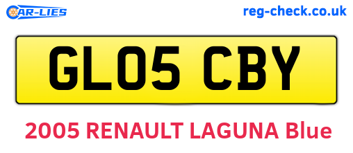 GL05CBY are the vehicle registration plates.