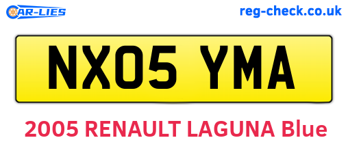 NX05YMA are the vehicle registration plates.