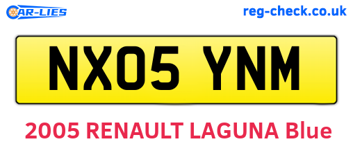 NX05YNM are the vehicle registration plates.
