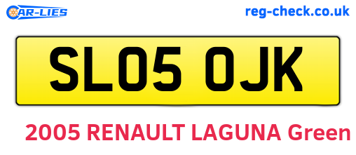 SL05OJK are the vehicle registration plates.