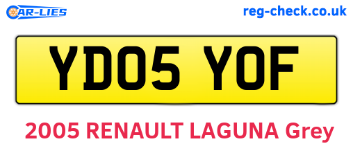YD05YOF are the vehicle registration plates.
