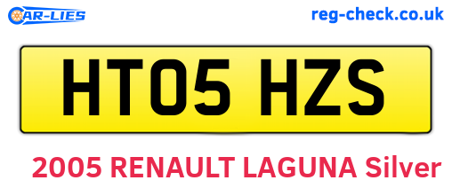 HT05HZS are the vehicle registration plates.