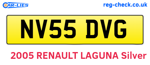 NV55DVG are the vehicle registration plates.