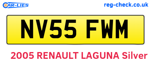 NV55FWM are the vehicle registration plates.