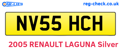 NV55HCH are the vehicle registration plates.