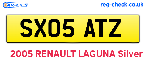 SX05ATZ are the vehicle registration plates.