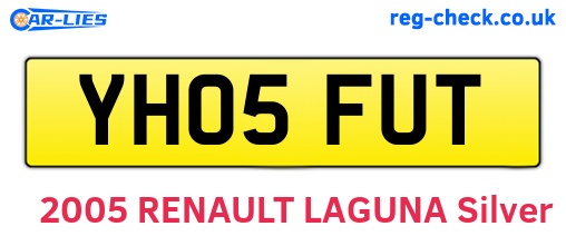YH05FUT are the vehicle registration plates.