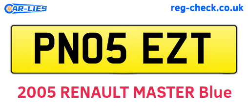 PN05EZT are the vehicle registration plates.