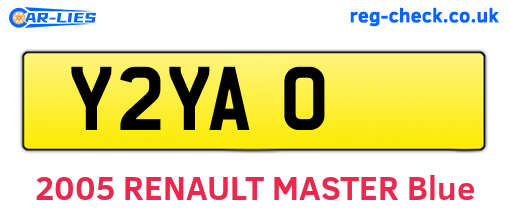 Y2YAO are the vehicle registration plates.