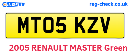 MT05KZV are the vehicle registration plates.