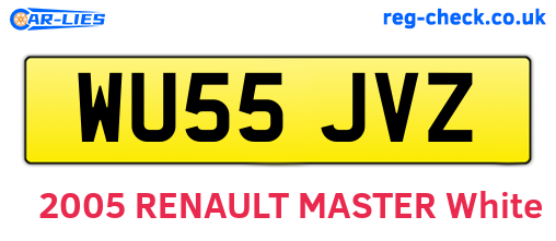 WU55JVZ are the vehicle registration plates.