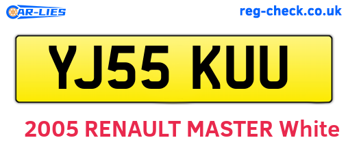 YJ55KUU are the vehicle registration plates.