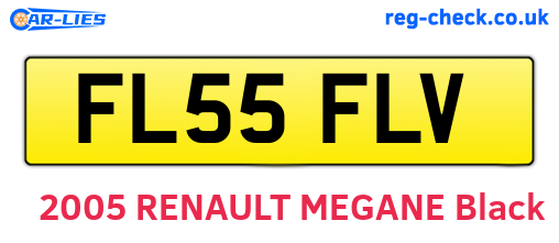 FL55FLV are the vehicle registration plates.