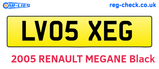 LV05XEG are the vehicle registration plates.