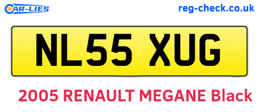 NL55XUG are the vehicle registration plates.