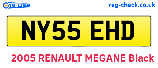 NY55EHD are the vehicle registration plates.